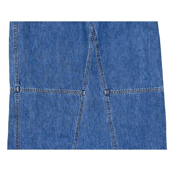 Vintage Lauren Jeans Co. Ralph Lauren Denim Maxi Skirt Women’s 12P Split Back - Picture 5 of 12